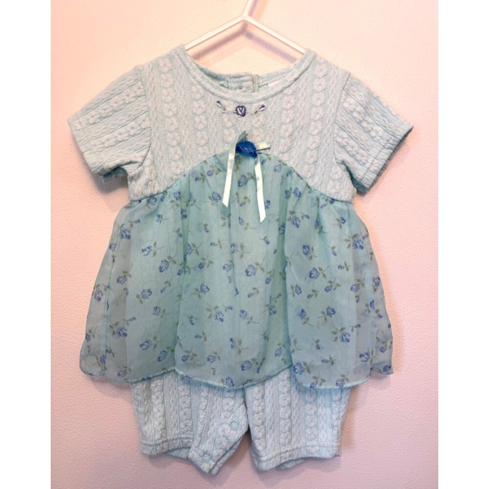 Pastel Baby Romper, Floral Romper